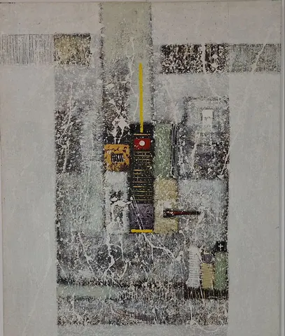 Abstract Mixed Media Oil Painting – Signed (2006)