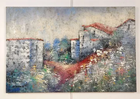 Rustic Village Scene