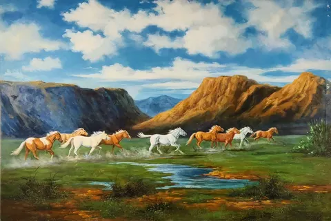 Galloping Freedom Across the Plains