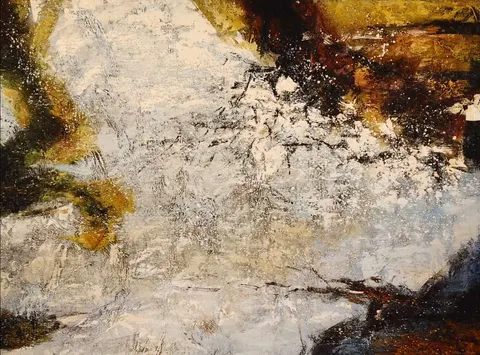 Organic Depths – Textured Oil Painting