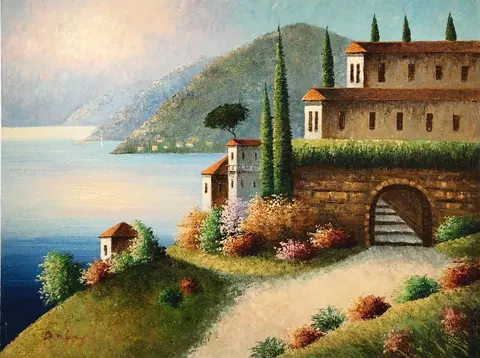 Mediterranean Coastal Landscape – Timeless Charm