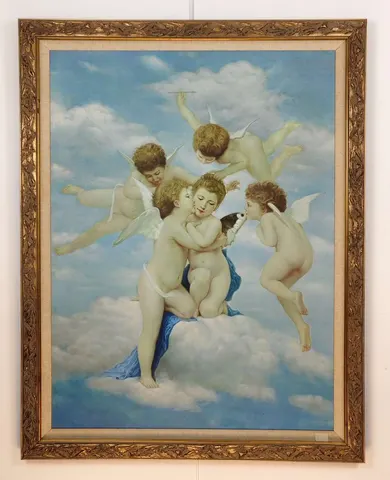 Celestial Cherubs with Fish