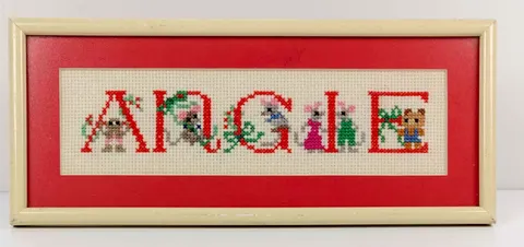 ANGIE – Cross-Stitch Name Panel