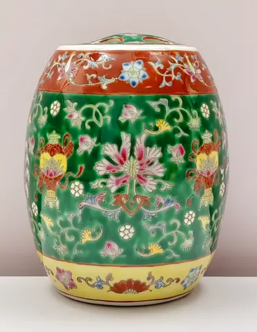 Chinese Ceramic Ginger Jar – Famille Verte Style