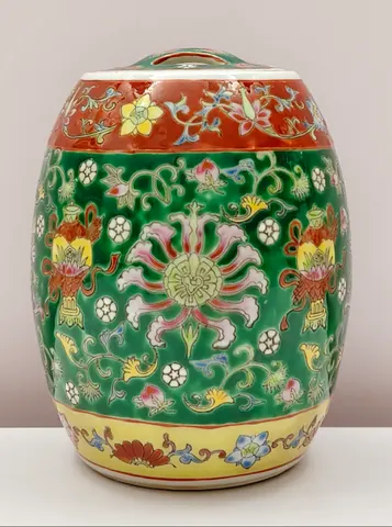 Chinese Ceramic Ginger Jar – Famille Verte Style