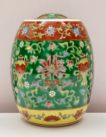 Chinese Ceramic Ginger Jar – Famille Verte Style
