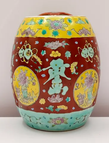 Chinese Ceramic Ginger Jar – Famille Verte Style