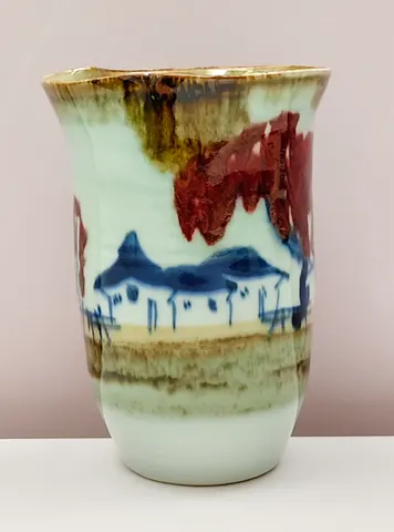 Hand-Painted Ceramic Vase V-1-505