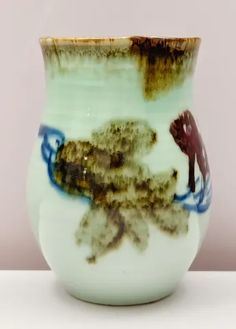 Hand-Painted Ceramic Vase V-1-507