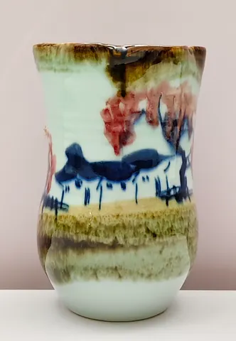 Hand-Painted Ceramic Vase V-1-508