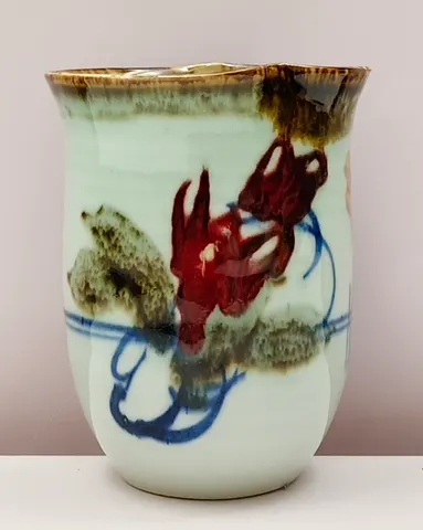 Hand-Painted Ceramic Vase V-1-513
