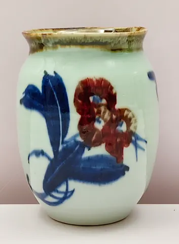 Hand-Painted Ceramic Vase V-1-522