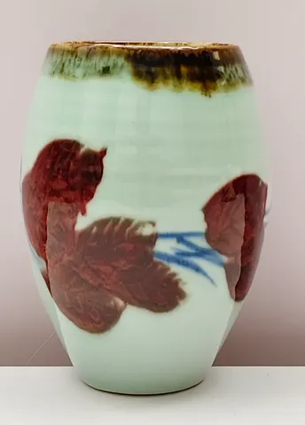 Hand-Painted Ceramic Vase V-1-525