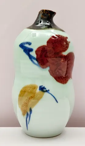 Hand-Painted Ceramic Vase V-1-527