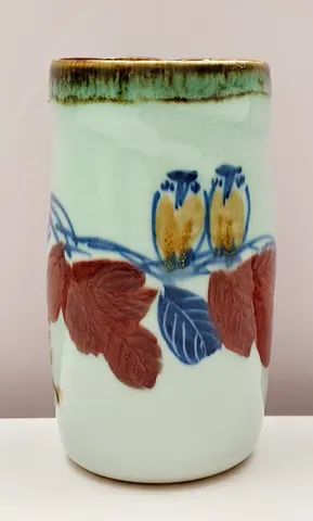 Hand-Painted Ceramic Vase