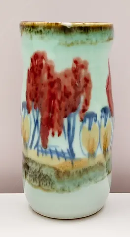 Hand-Painted Ceramic Vase