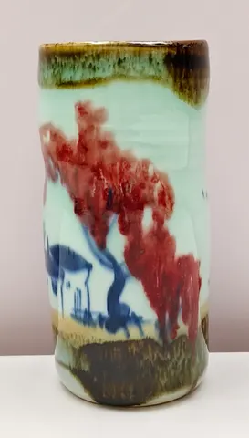 Hand-Painted Ceramic Vase