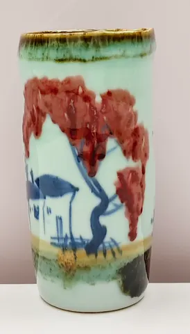Hand-Painted Ceramic Vase
