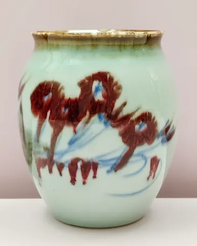 Hand-Painted Ceramic Vase