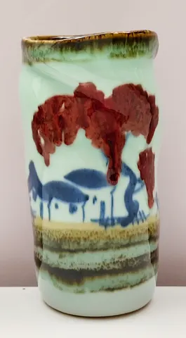 Hand-Painted Ceramic Vase