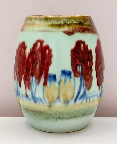 Hand-Painted Ceramic Vase