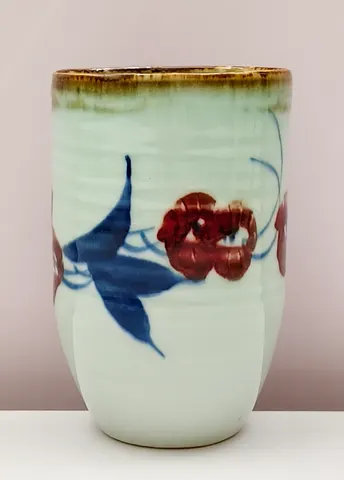 Hand-Painted Ceramic Vase