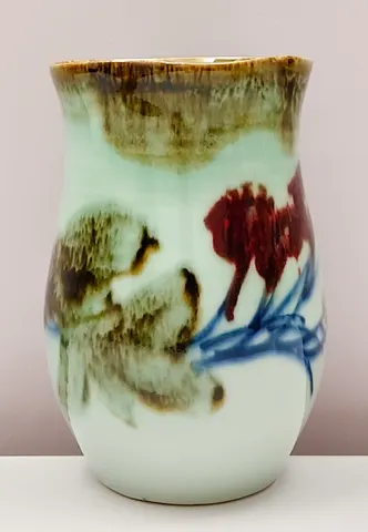 Hand-Painted Ceramic Vase