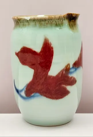 Hand-Painted Ceramic Vase