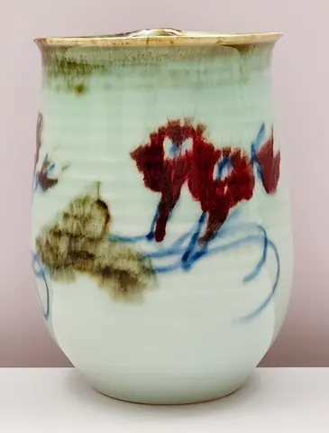 Hand-Painted Ceramic Vase