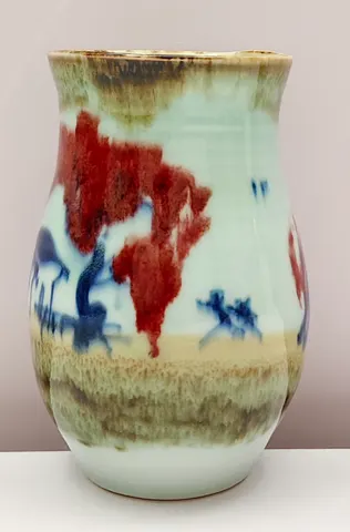Hand-Painted Ceramic Vase