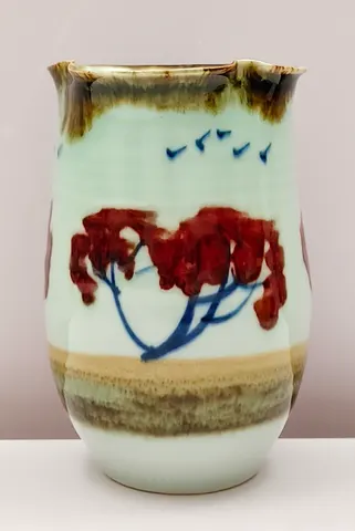 Hand-Painted Ceramic Vase