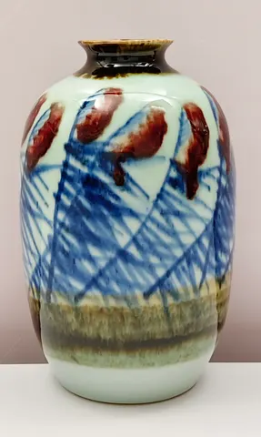 Hand-Painted Ceramic Vase
