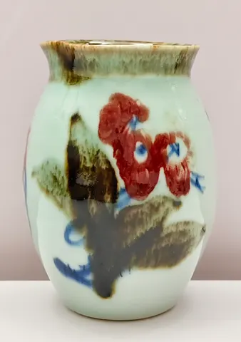 Hand-Painted Ceramic Vase