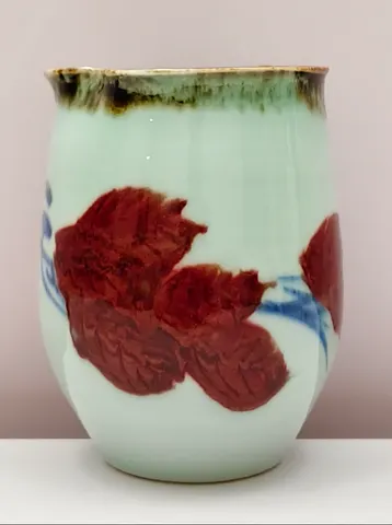 Hand-Painted Ceramic Vase