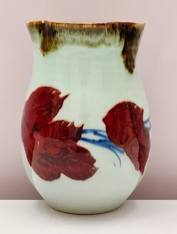 Hand-Painted Ceramic Vase