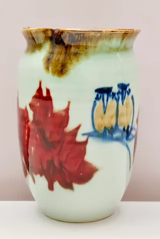 Hand-Painted Ceramic Vase