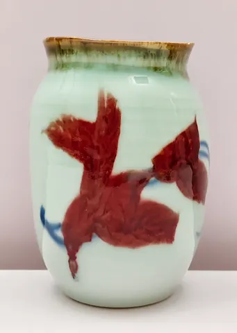 Hand-Painted Ceramic Vase