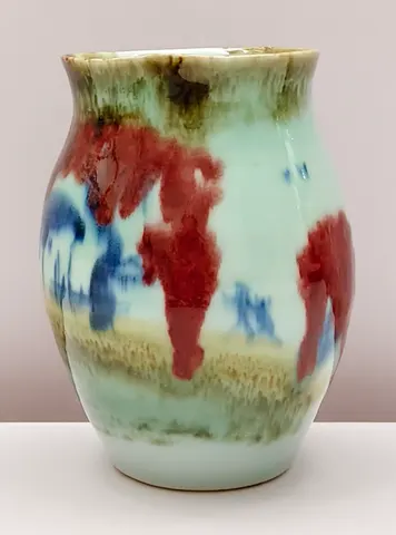 Hand-Painted Ceramic Vase