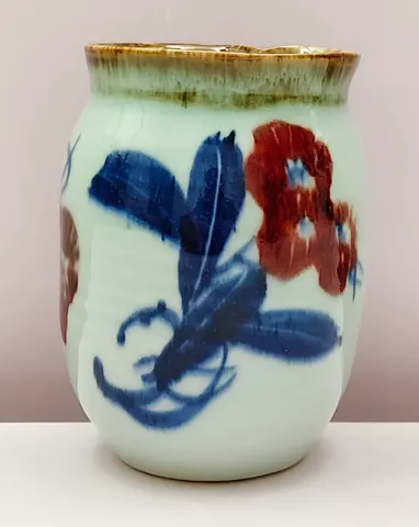 Hand-Painted Ceramic Vase