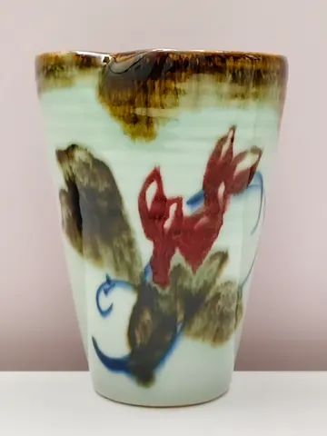 Hand-Painted Ceramic Vase