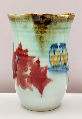 Hand-Painted Ceramic Vase