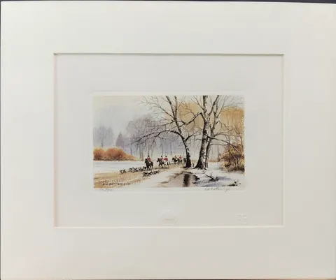 Countryside Hunt – Limited Edition 510/750 Lithograph Print