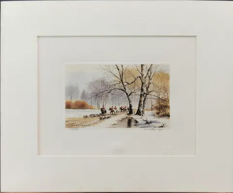 Countryside Hunt – Limited Edition 512/750 Lithograph Print