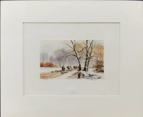 Countryside Hunt – Limited Edition 513/750 Lithograph Print