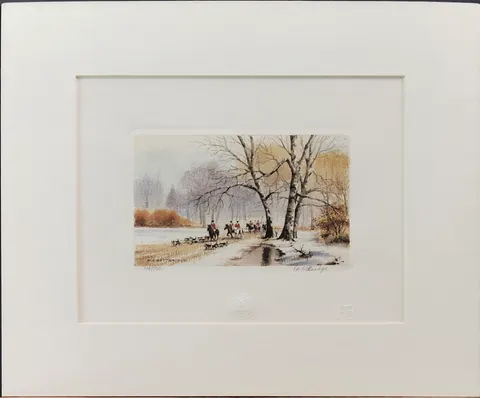 Countryside Hunt – Limited Edition 514/750 Lithograph Print