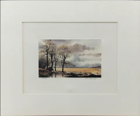 Countryside Landscape – Limited Edition 553/750 Lithograph Print
