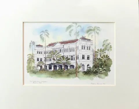 The Raffles Hotel, Singapore.
Built in 1899