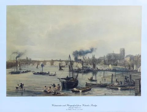 Westminster and Hungerford from Waterloo Bridge