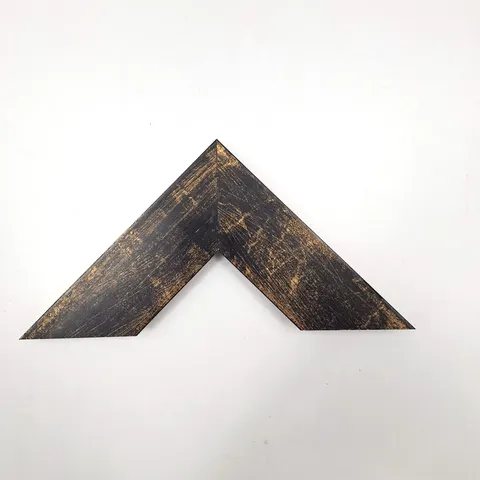 Rustic Black-Gold Wood Frame W-1-10