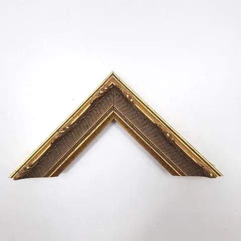 Ornate Gold Frame with Inner Leaf Motif W-1-15